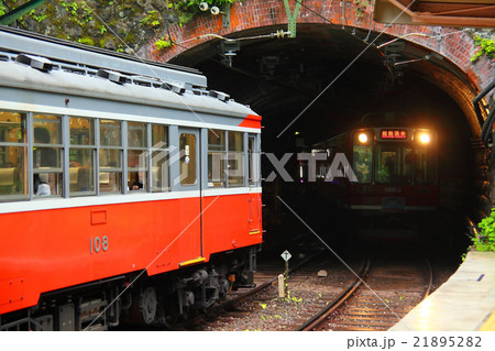 塔ノ沢駅での交換 21895282