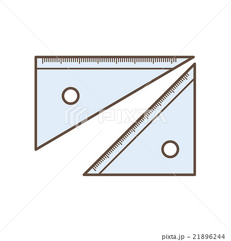 三角定規のイラスト素材