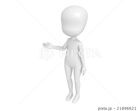 手を差し伸べて案内する人物キャラクター 21896621