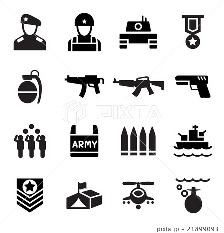 Military icon 21899093