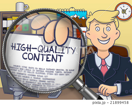 High-Quality Content through Magnifying Glass 21899458