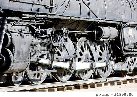 detail of steam locomotive, Kingman, Arizona, USA detail of steam locomotive, Kingman, Arizona, USA 21899586