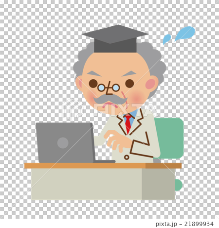 Doctor / scholar who operates a personal computer as if he / she is busy Doctor / scholar who operates a personal computer as if he / she is busy 21899934
