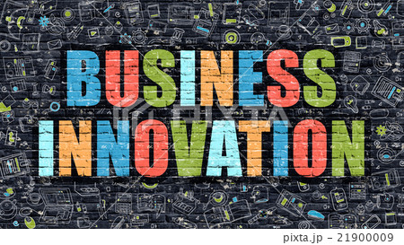 Multicolor Business Innovation on Dark Brickwall Multicolor Business Innovation on Dark Brickwall 21900009