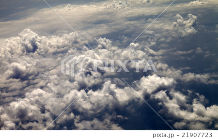 Top view on evening clouds 21907723
