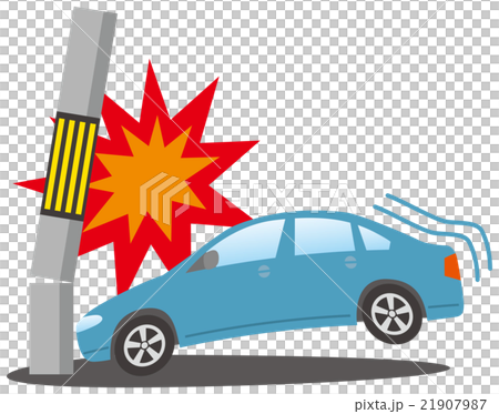 汽車撞到電線桿 21907987