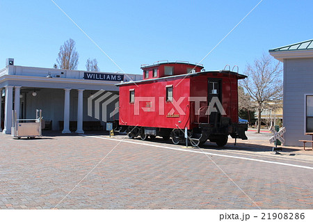 グランドキャニオン鉄道の車掌車 カブース アメリカの写真素材