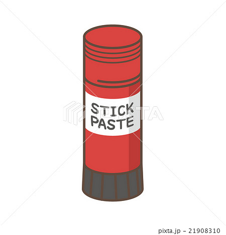Red Stick Glue For Office Supplies Stock Illustration - Download Image Now  - Glue, Sticky, Tube - iStock