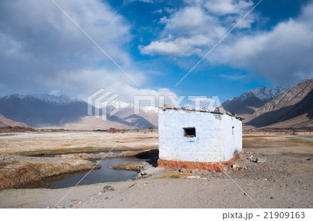 mountain and little desert view in Leh, India mountain and little desert view in Leh, India 21909163