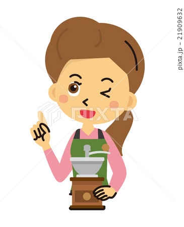 コーヒー　コーヒーミル　焙煎　カフェ【三頭身・シリーズ】 21909632