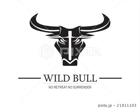 Wild bull. Black bull. Bull head. 21911103