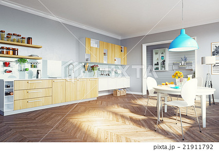modern kitchen interior 21911792