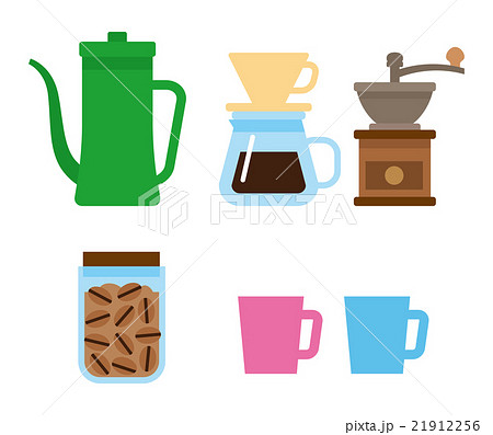 コーヒーセットのイラスト素材 コーヒーセットのイラスト素材