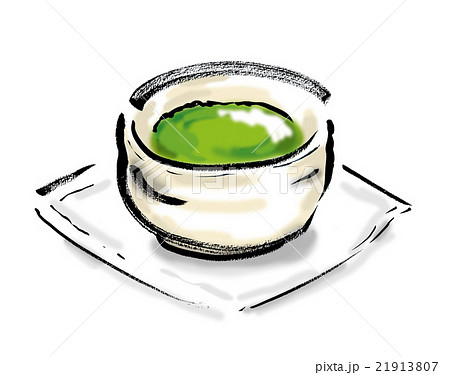 抹茶のイラスト素材