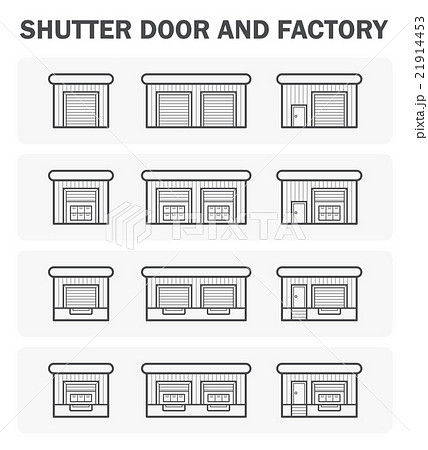 Shutter door icon Shutter door icon 21914453