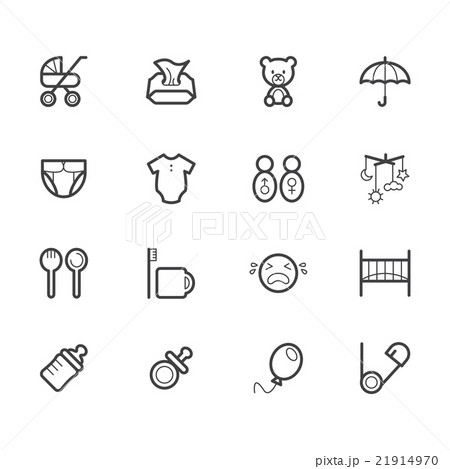 baby stuff element vector black icon set2 baby stuff element vector black icon set2 21914970