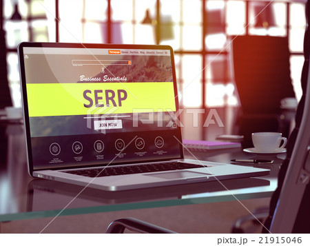 SERP Concept on Laptop Screen. 21915046