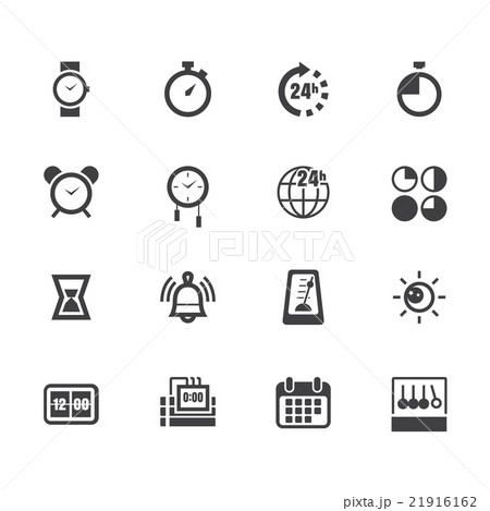 time element vecter black icon set on white bg time element vecter black icon set on white bg 21916162