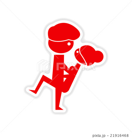 paper sticker on white background Kamasutra 21916468