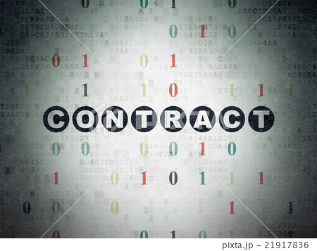 Finance concept: Contract on Digital Paper 21917836