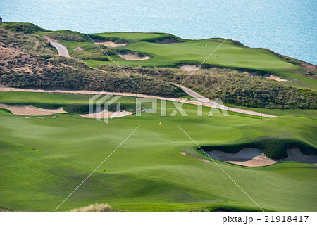 golf resort with the scenery of the sea 21918417