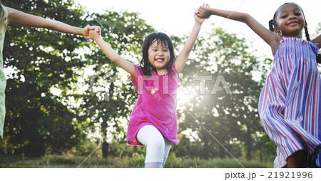 Children Friendship Togetherness Smiling Happiness Concept Children Friendship Togetherness Smiling Happiness Concept 21921996