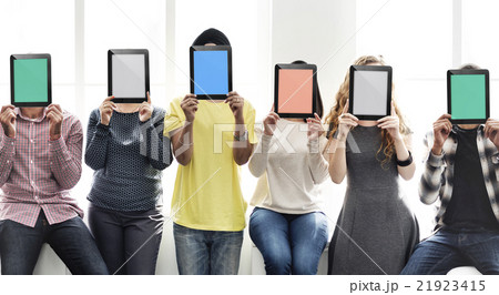 People Digital Tablet Networking Technology Copy Space Concept People Digital Tablet Networking Technology Copy Space Concept 21923415