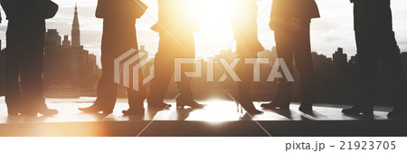 Back Lit Business People Discussion Communication Meeting Concep 21923705