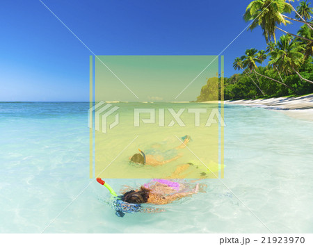 Copy Space Frame Summer Vacation Holiday Concept 21923970