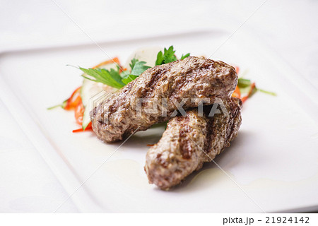 kebab with salad kebab with salad 21924142