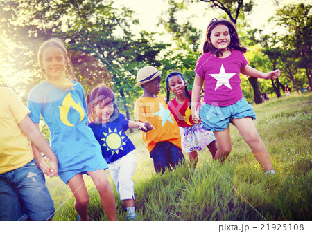 Diversity Children Friendship Happiness Playful Concept 21925108