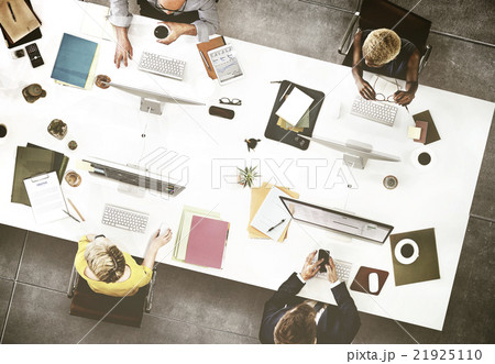 Business People Meeting Discussion Working Office Concept 21925110