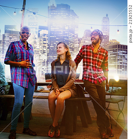Diverse City Buildings Roof Top Fun Concept Diverse City Buildings Roof Top Fun Concept 21925552