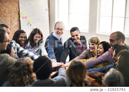 Team Teamwork Join Hands Partnership Concept 21925791