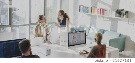 Business People Meeting Discussion Working Office Concept 21927131