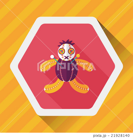 Halloween voodoo doll flat icon with long shadow,eps10 Halloween voodoo doll flat icon with long shadow,eps10 21928140