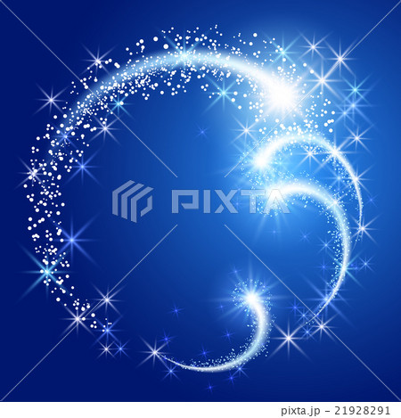 Neon round frame with stars 21928291