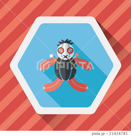 Halloween voodoo doll flat icon with long shadow,eps10 Halloween voodoo doll flat icon with long shadow,eps10 21928785