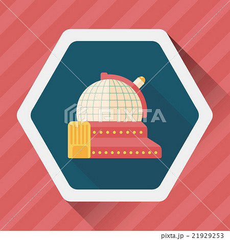 Space astronomical observatory flat icon with long shadow,eps10 Space astronomical observatory flat icon with long shadow,eps10 21929253
