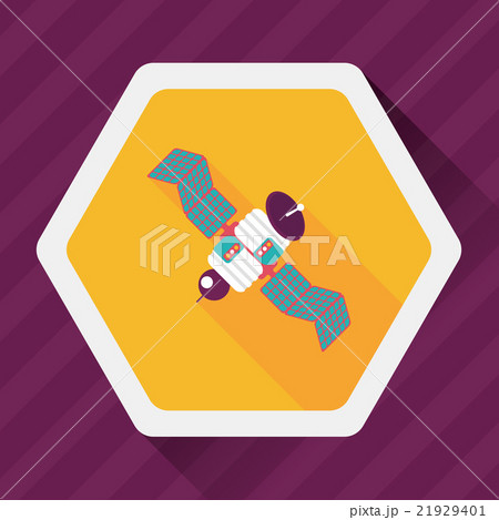 Space Satellite flat icon with long shadow,eps10 Space Satellite flat icon with long shadow,eps10 21929401