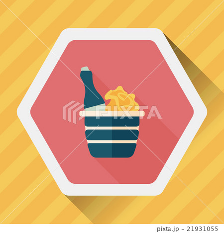 Valentine's day champagne flat icon with long shadow,eps10 Valentine's day champagne flat icon with long shadow,eps10 21931055