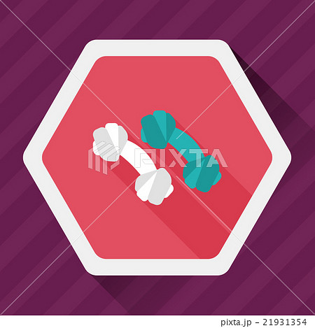 Pet bone flat icon with long shadow,eps10 21931354