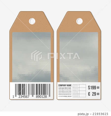 Vector tags design on both sides, cardboard sale Vector tags design on both sides, cardboard sale 21933615