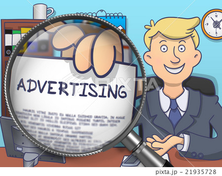 Advertising through Lens. Doodle Style. 21935728