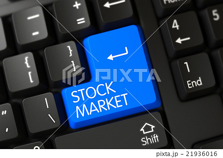 Stock Market CloseUp of Keyboard. Stock Market CloseUp of Keyboard. 21936016