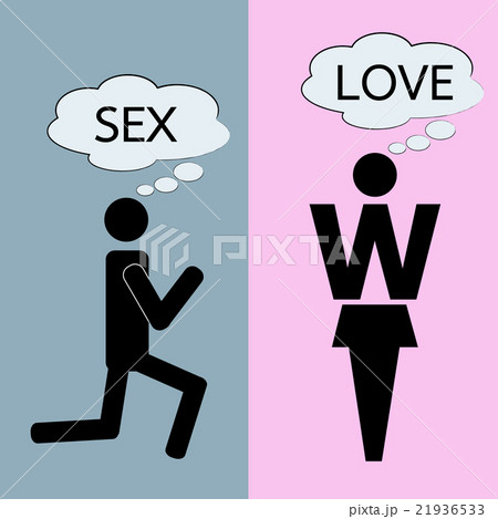 man and woman thinking about love and sex. 21936533