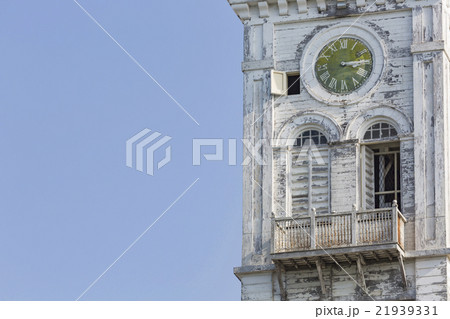 Clock on bell tower of the Stone Town  21939331