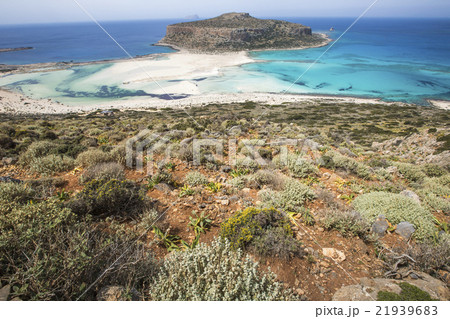 Balos bay at Crete island, Greece. Gramvousa. 21939683