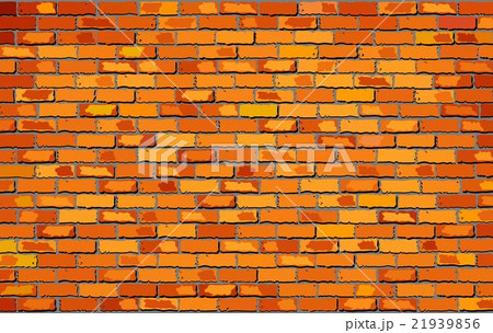 Orange brick wall - Illustration 21939856