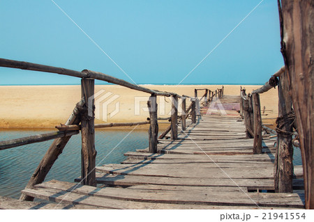 Wooden Bridge to the Sea 21941554